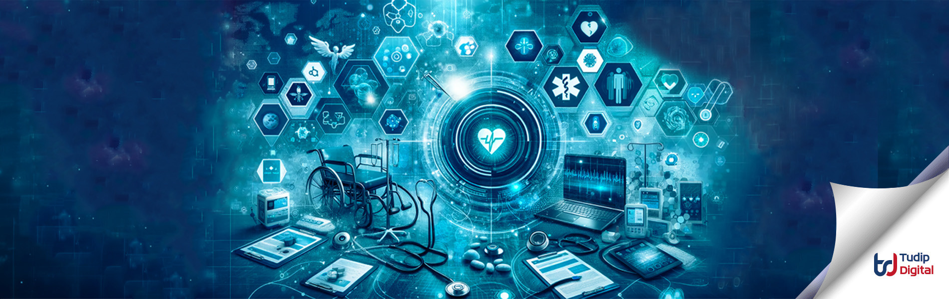 Navigating Healthcare Challenges How AI Lights the Path Banner